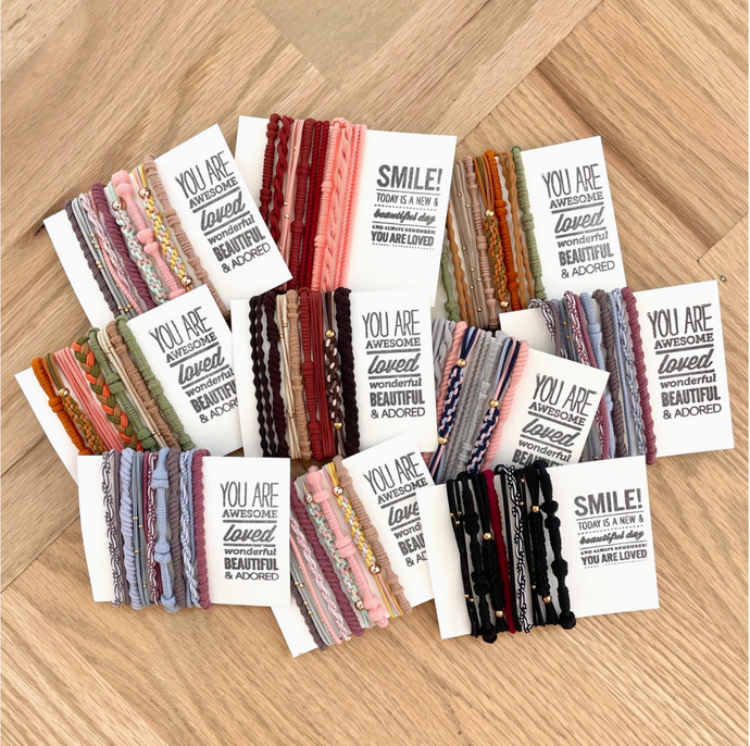 Boho Hair Ties - Available in 16 Different Color Combos