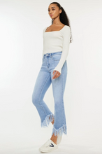 Load image into Gallery viewer, High Rise Crop Bootcut Jeans