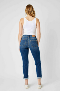 Judy Blue Mid Rise Destroyed Slim Fit Jeans