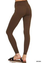 Load image into Gallery viewer, Premium Microfiber Wide Waistband Leggings - Available in Black and Brown