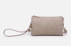 Riley Monogrammable Three Compartment Crossbody / Wristlet - Available in 21 Colors!