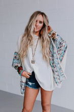 Load image into Gallery viewer, Fallon Embroidered Sleeve Poncho - Ivory