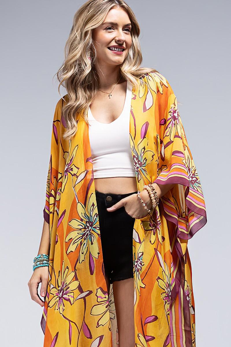 Sunrose Modal Kimono