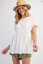 Load image into Gallery viewer, Off White - Cotton Slub Tunic Top