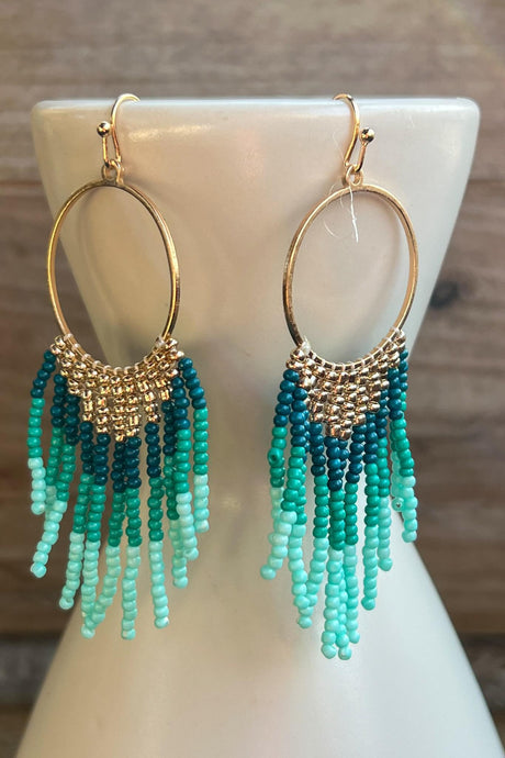 Electra Earring - Turquoise/Gold