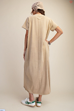Load image into Gallery viewer, Toast - Mineral Washed Terry Midi Dress