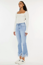 Load image into Gallery viewer, High Rise Crop Bootcut Jeans