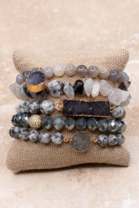 Ghana Bracelet Set - Grey