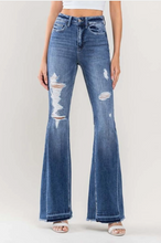 Load image into Gallery viewer, Flying Monkey HR Distressed Panel Flare Jeans