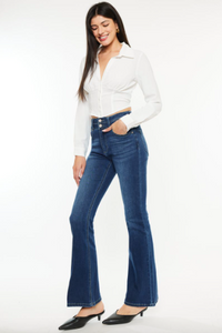 PETITE High Rise Skinny Bootcut Jeans