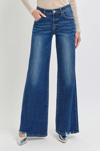 Mid Rise Wide Leg Jeans