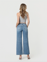Load image into Gallery viewer, High Rise Medium Wash Full Length Wide Leg Jeans