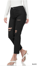 Load image into Gallery viewer, Zenana Black Cropped Skinny Jeans