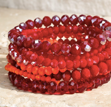 Load image into Gallery viewer, Beaded Stretch Bracelets - Set of 9 - Available in 16 Colors!