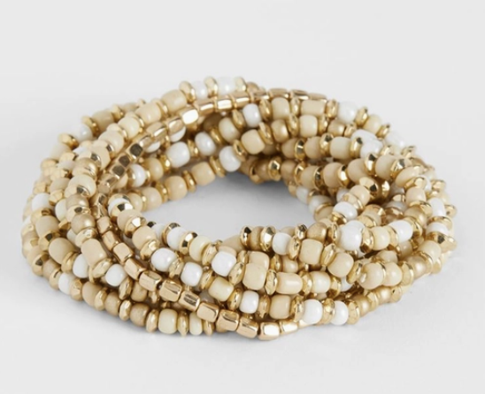 Natural - Ilana Stretch Bracelet Stack