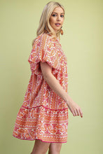 Load image into Gallery viewer, Mixed Paisley Print Dress - Pink Mix