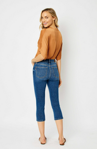 Mid Rise Capri with Side Slits