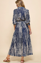 Load image into Gallery viewer, Tie Dye Maxi Dress - Navy/Taupe