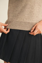 Load image into Gallery viewer, Wheat - Short Sleeve Crew Neck Sweater