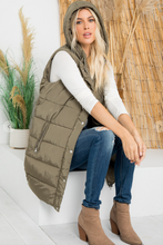 Load image into Gallery viewer, Hand Stuffed Silky Polyfill Puffer Vest - Olive