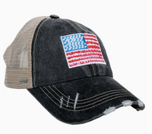 Load image into Gallery viewer, American Flag Women&#39;s Trucker Hat