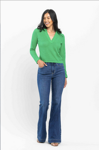 Judy Blue High Waist Wide Hem Flare Jeans