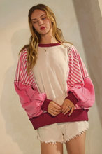 Load image into Gallery viewer, Polar Fleece Color Block Sweatshirt - Plus Size