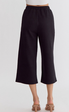 Load image into Gallery viewer, Textured Wide Leg Pants - Black - Regular &amp; Plus Sizes