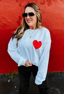 Queen of Hearts Sweatshirt - Regular & Plus Sizes