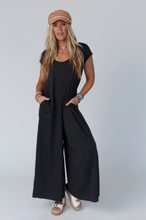 Load image into Gallery viewer, Daphne Scoop Neck Jumpsuit - Charcoal