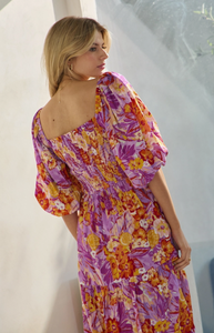 Dahlia Garden - Printed Maxi Dress - Plus Size