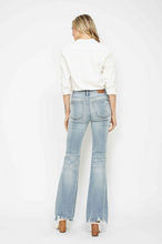 Load image into Gallery viewer, Judy Blue Mid Rise Tummy Control Destroy Flare Jeans