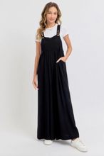 Load image into Gallery viewer, Black - Wide Leg Overalls - Regular &amp; Plus Sizes