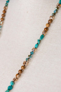 Debbie Necklace - Turquoise/Brown