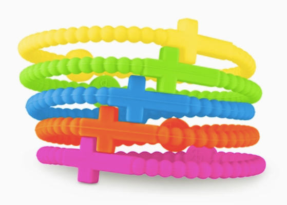 Jesus Bracelet - Neon - 5 Pack