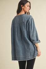 Load image into Gallery viewer, Patch Pocket Denim Top