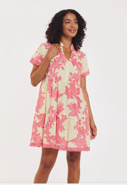 Cadenza Baroque Swirl Dress