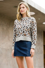 Load image into Gallery viewer, Leopard Print Knit Sweater