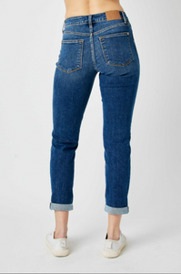 Judy Blue Mid Rise Destroyed Slim Fit Jeans