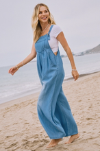 Load image into Gallery viewer, Washed Chambray Overall Jumpsuit - Washed Denim