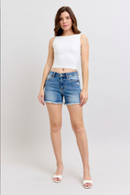 Load image into Gallery viewer, Judy Blue High Waist Vintage Wash Shorts with Fray Hem