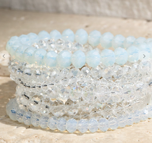 Beaded Stretch Bracelets - Set of 9 - Available in 16 Colors!