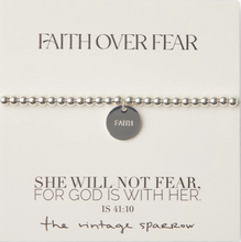 Load image into Gallery viewer, Faith Silver Bracelet