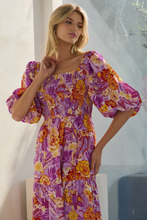 Load image into Gallery viewer, Dahlia Garden - Printed Maxi Dress - Plus Size