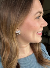 Load image into Gallery viewer, Bow Studs - Light Blue