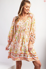 Load image into Gallery viewer, Border Printed Babydoll Woven Dress - Plus Size