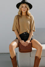 Load image into Gallery viewer, Short Sleeve Oversized Sweater Top
