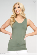 Load image into Gallery viewer, One Size Reversible V or U Neckline Seamless Tank