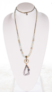 Carly Necklace - Amazonite