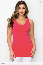 Load image into Gallery viewer, One Size Reversible V or U Neckline Seamless Tank